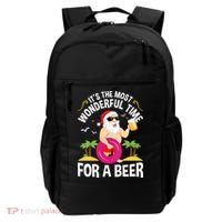 Womens Tropical Christmas It's The Most Wonderful Time For A Beer Backpack thumb 0