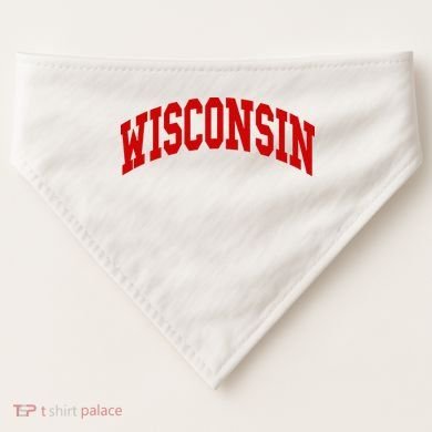 Wisconsin Throwback Design USA-Made Doggie Bandana