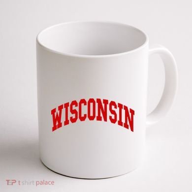 Wisconsin Throwback Design Coffee Mug back