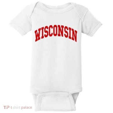 Wisconsin Throwback Design Baby Bodysuit