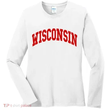 Wisconsin Throwback Design Women's Long Sleeve Shirt