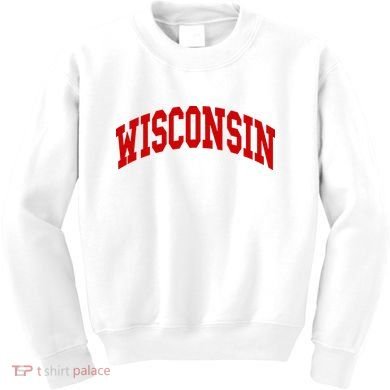 Wisconsin Throwback Design Kids Sweatshirt