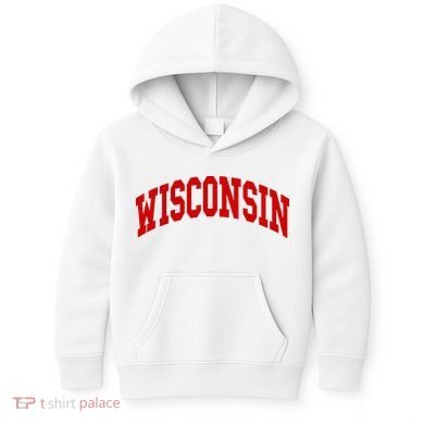 Wisconsin Throwback Design Kids Hoodie