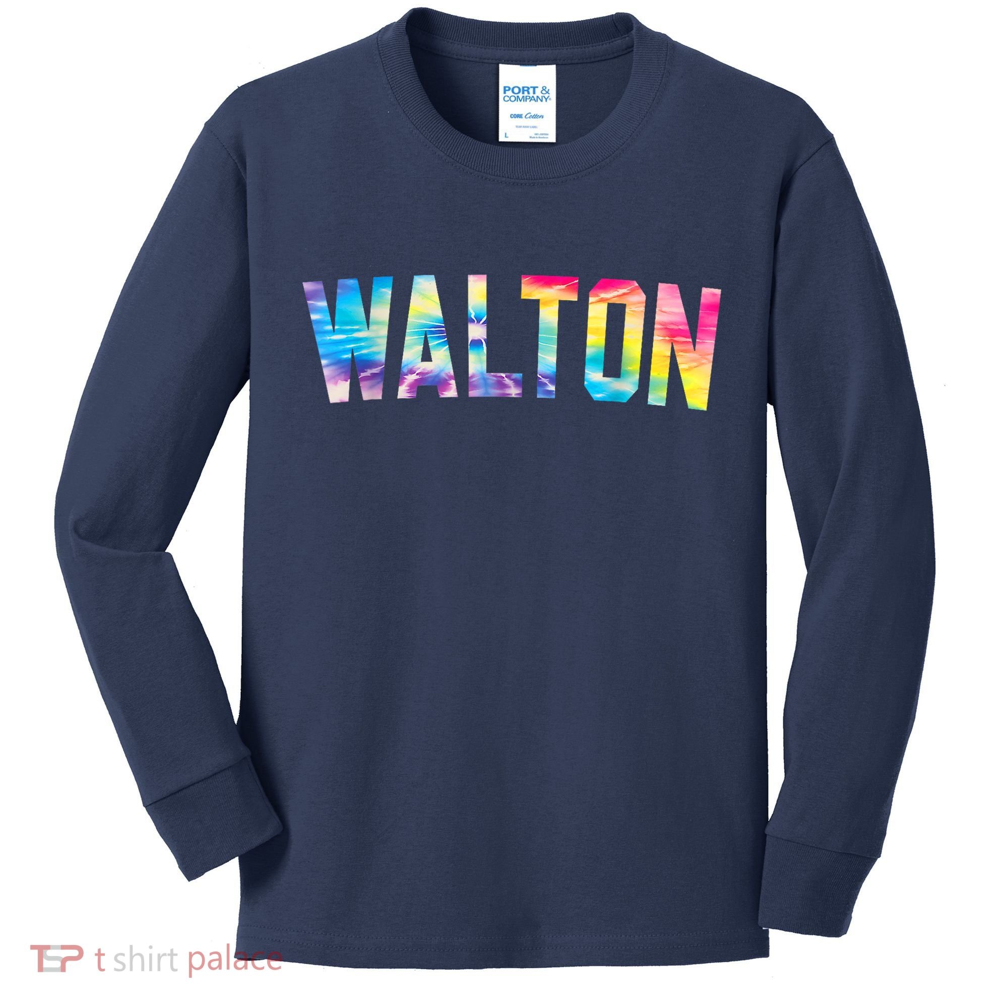 Walton Tie Dye Kids Long Sleeve Shirt