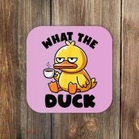 What The Duck Owner I Love Ducks Lover Funny Rubber Duck Coaster thumb 0