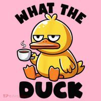 What The Duck Owner I Love Ducks Lover Funny Rubber Duck Coaster thumb 2