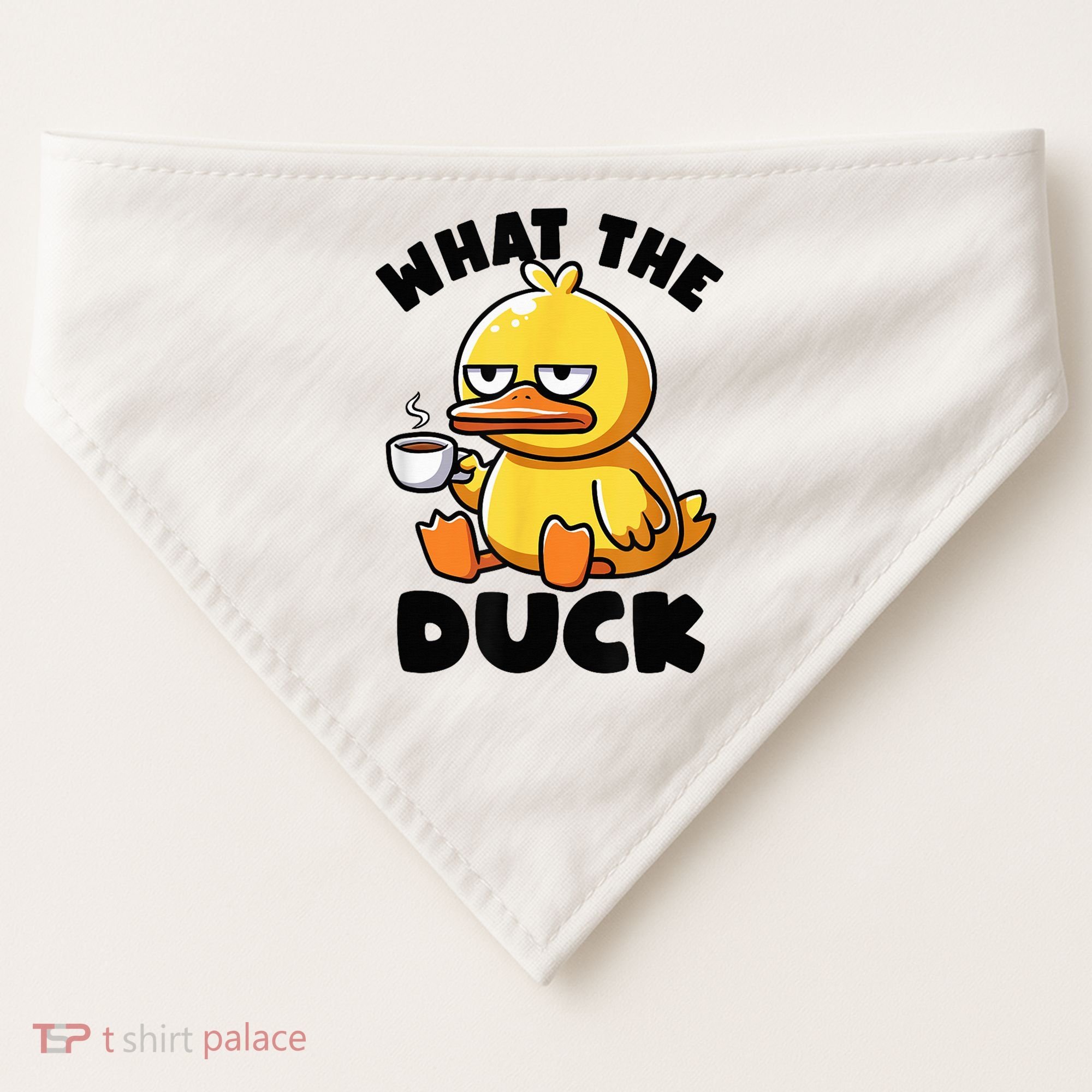 What The Duck Owner I Love Ducks Lover Funny Rubber Duck USA-Made Doggie Bandana