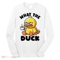 What The Duck Owner I Love Ducks Lover Funny Rubber Duck Long Sleeve Shirt thumb 0