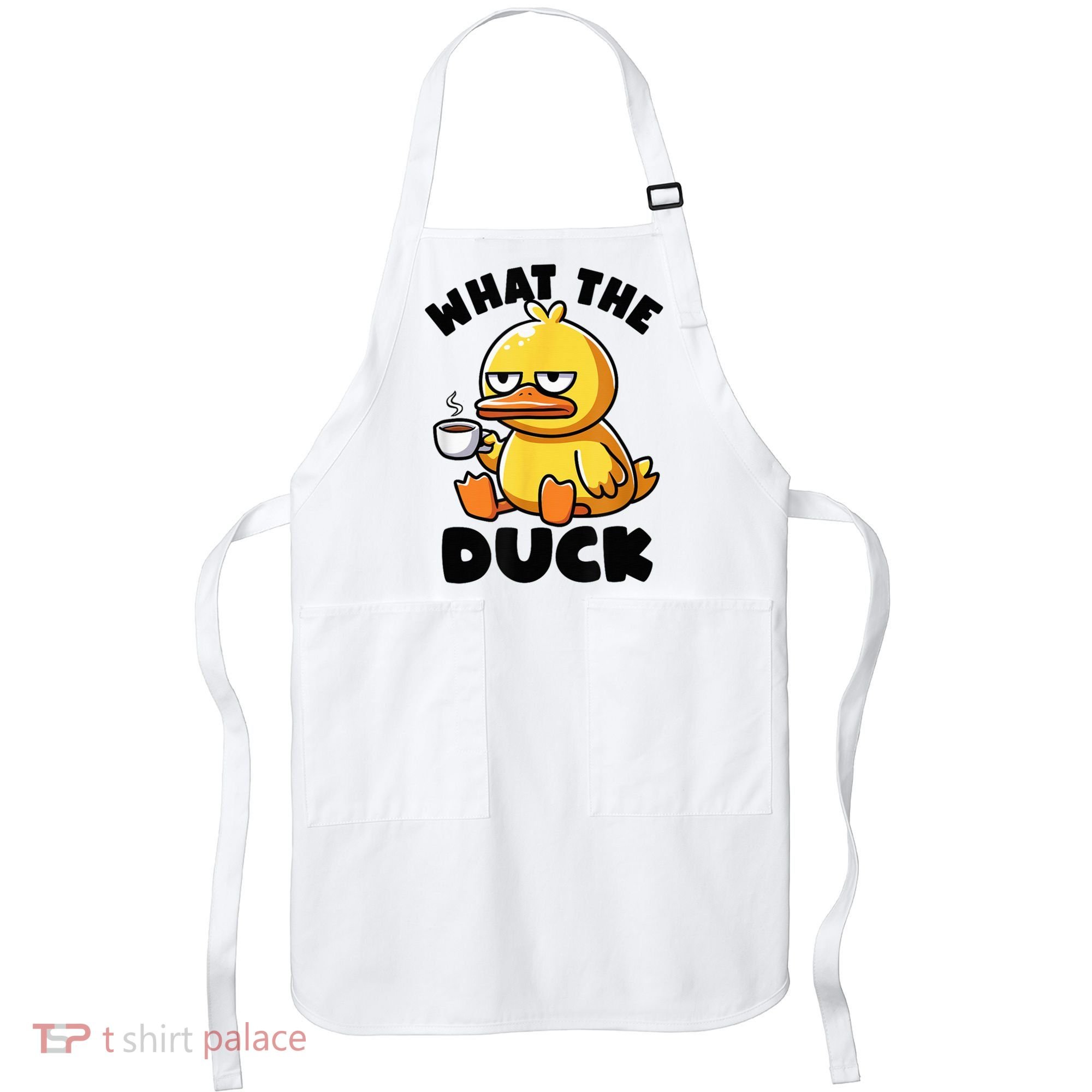 What The Duck Owner I Love Ducks Lover Funny Rubber Duck Apron