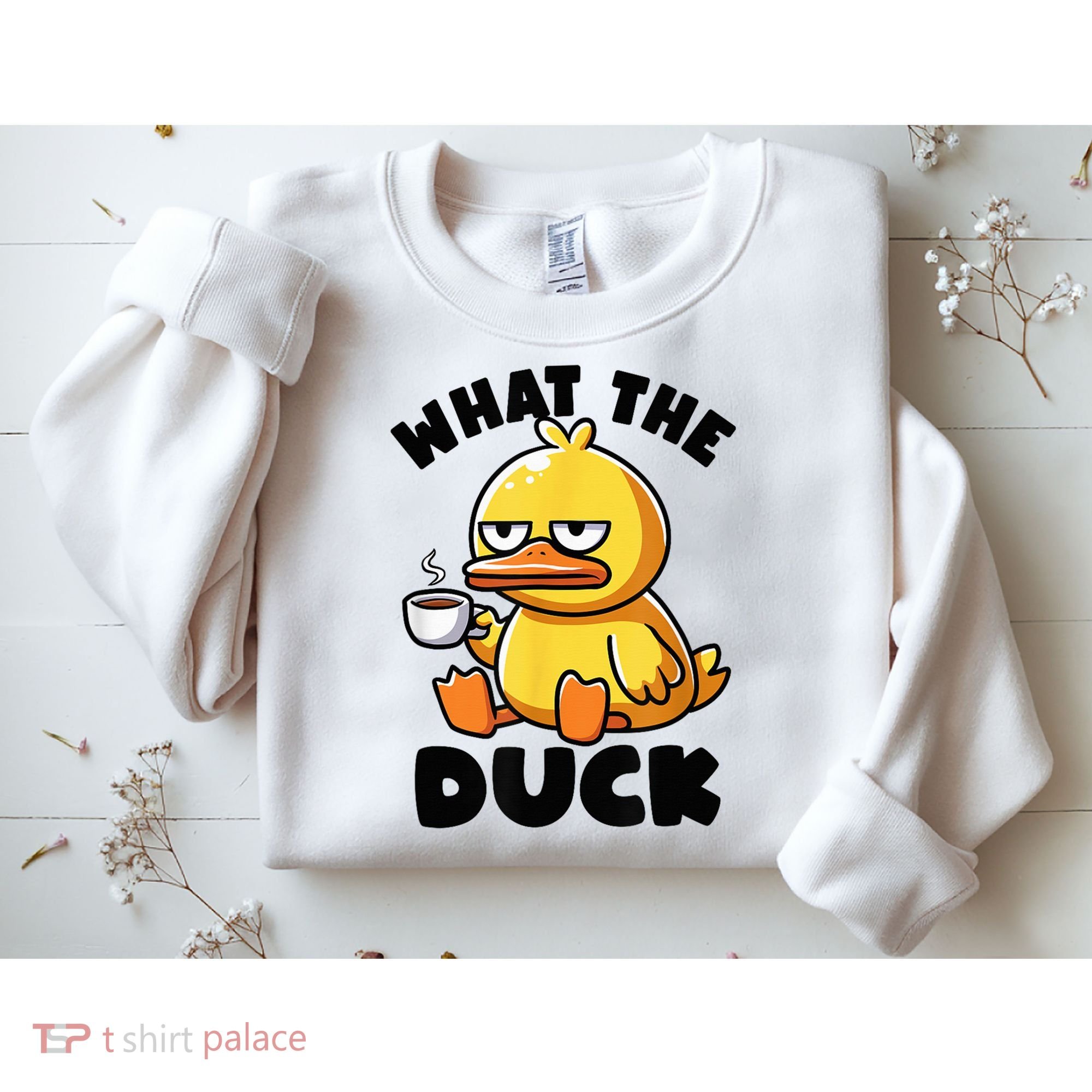 What The Duck Owner I Love Ducks Lover Funny Rubber Duck Sweatshirt