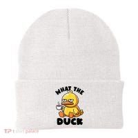 What The Duck Owner I Love Ducks Lover Funny Rubber Duck Beanie thumb 0