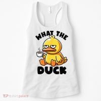 What The Duck Owner I Love Ducks Lover Funny Rubber Duck Women's Tank Top thumb 0