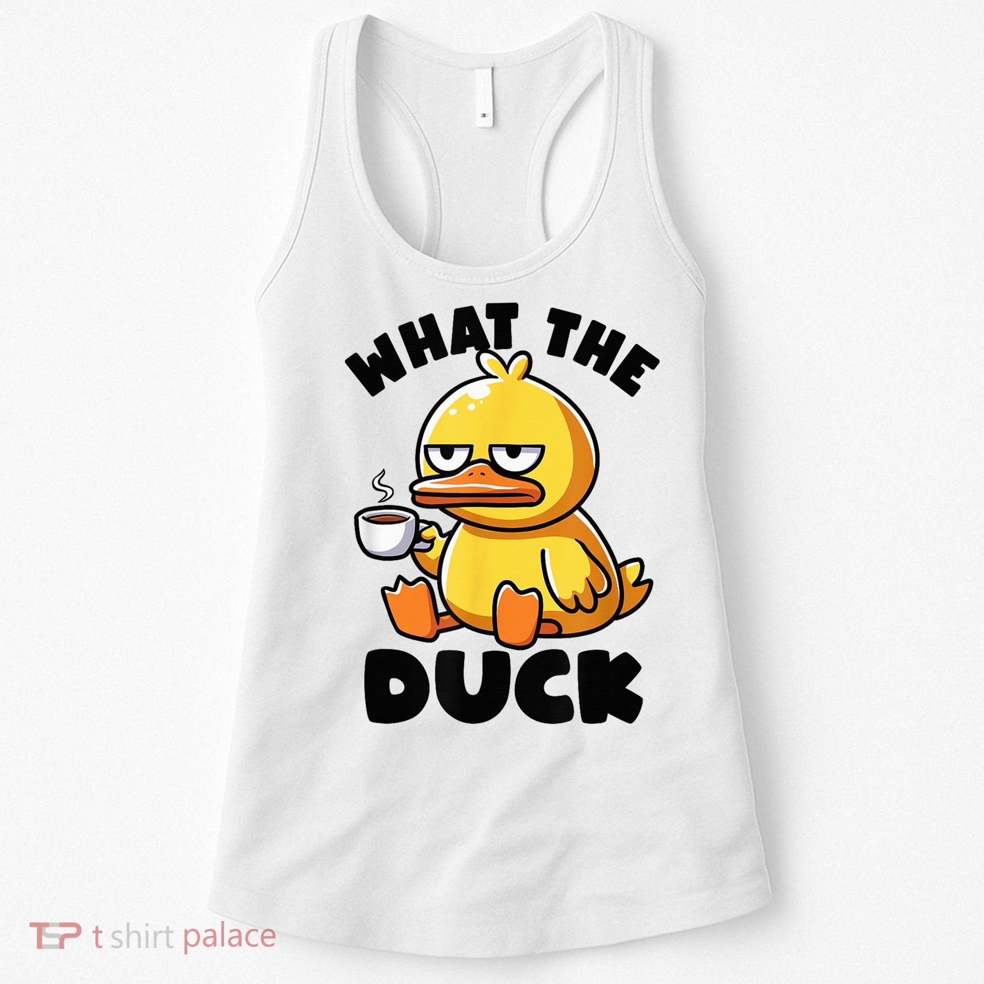 What The Duck Owner I Love Ducks Lover Funny Rubber Duck Women's Tank Top