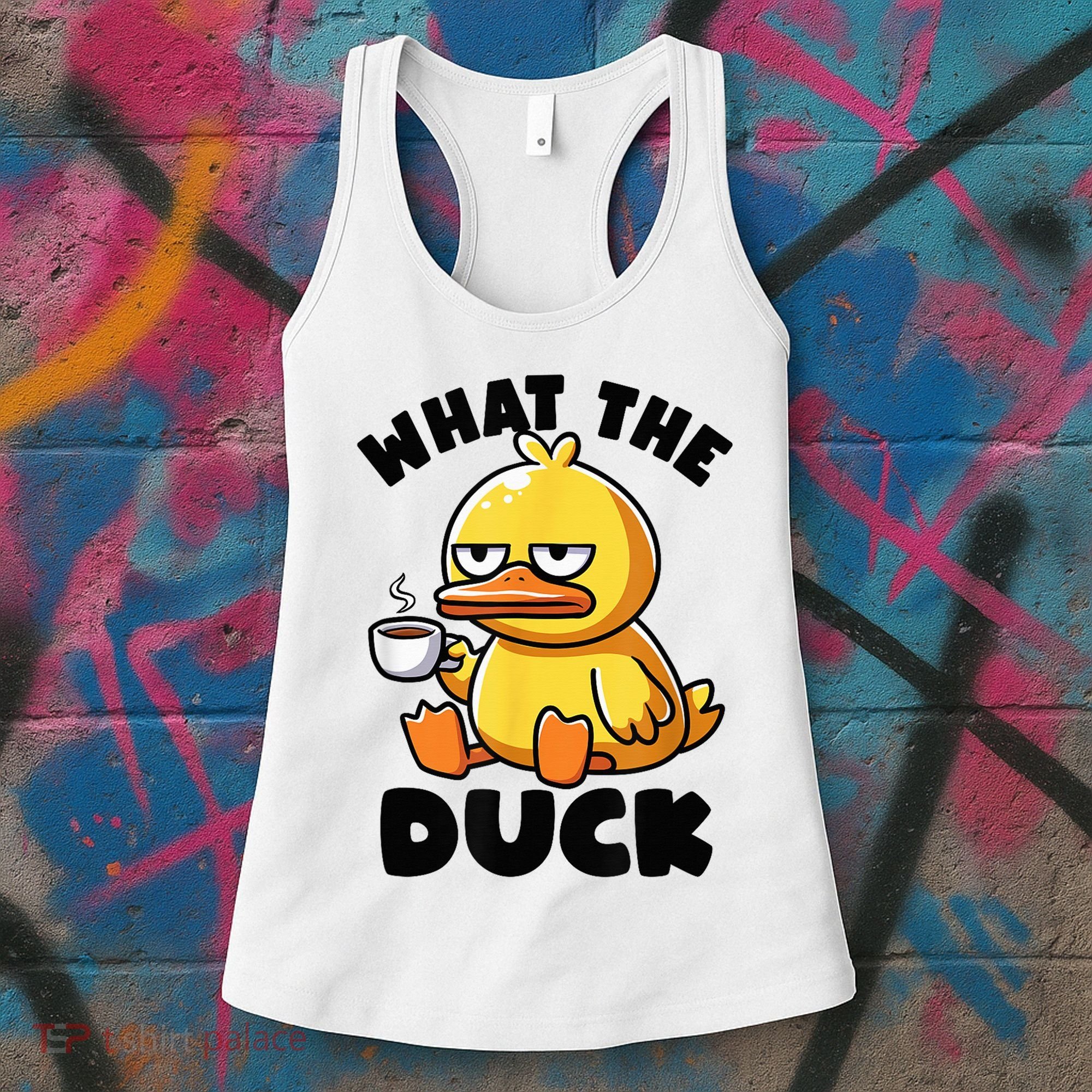 What The Duck Owner I Love Ducks Lover Funny Rubber Duck Women's Tank Top