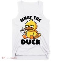 What The Duck Owner I Love Ducks Lover Funny Rubber Duck Tank Top thumb 0