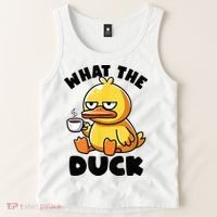 What The Duck Owner I Love Ducks Lover Funny Rubber Duck Tank Top thumb 2
