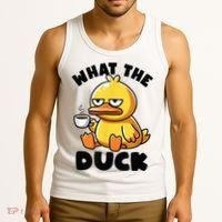 What The Duck Owner I Love Ducks Lover Funny Rubber Duck Tank Top thumb 3