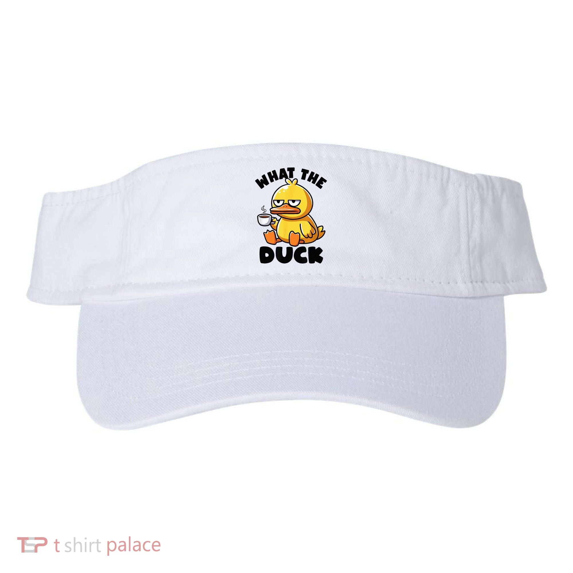 What The Duck Owner I Love Ducks Lover Funny Rubber Duck Visor
