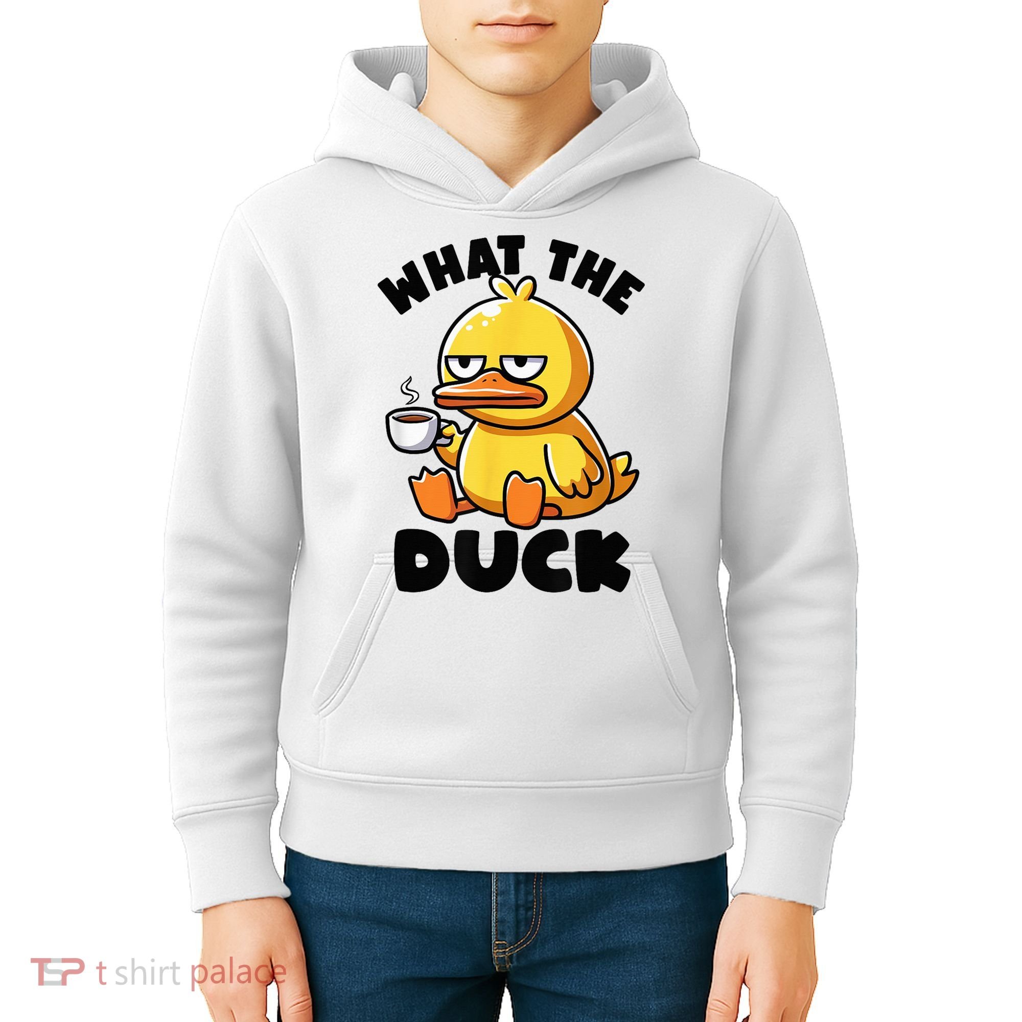 What The Duck Owner I Love Ducks Lover Funny Rubber Duck Kids Hoodie