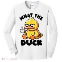 What The Duck Owner I Love Ducks Lover Funny Rubber Duck Kids Long Sleeve Shirt thumb 0