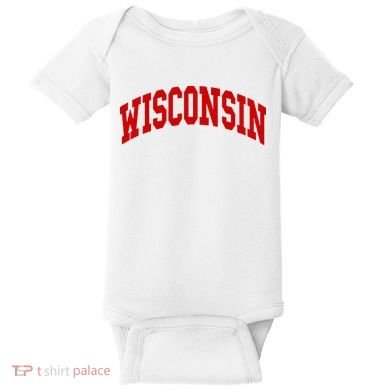 Wisconsin Throwback Design Classic Baby Bodysuit