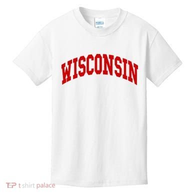 Wisconsin Throwback Design Classic Kids T-Shirt