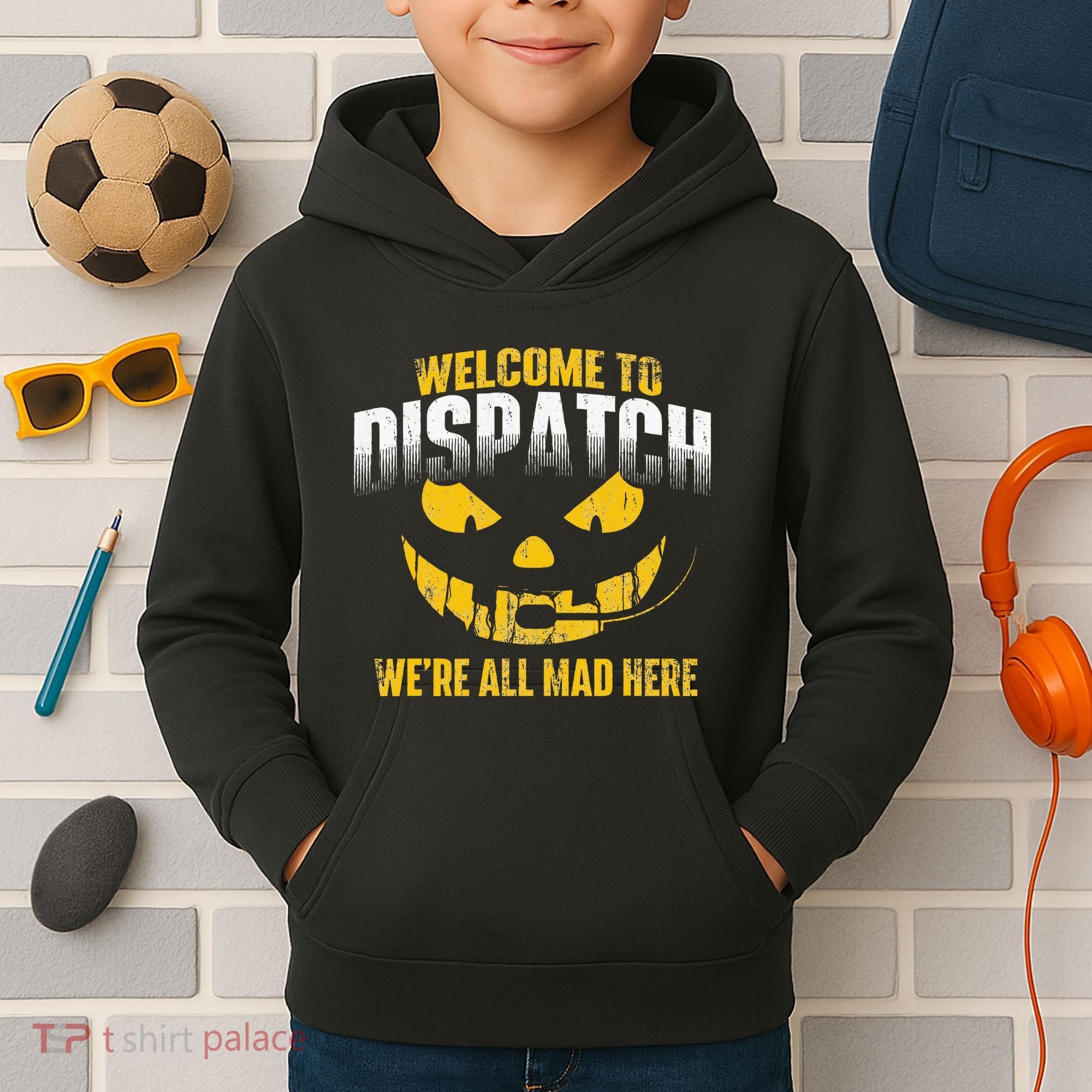 Welcome To Dispatch 911 Dispatcher Police Emergency Kids Hoodie