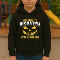Welcome To Dispatch 911 Dispatcher Police Emergency Kids Hoodie thumb 3