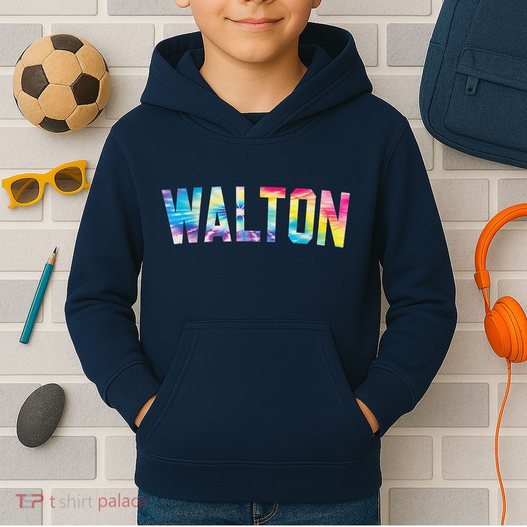 Walton Tie Dye Kids Hoodie