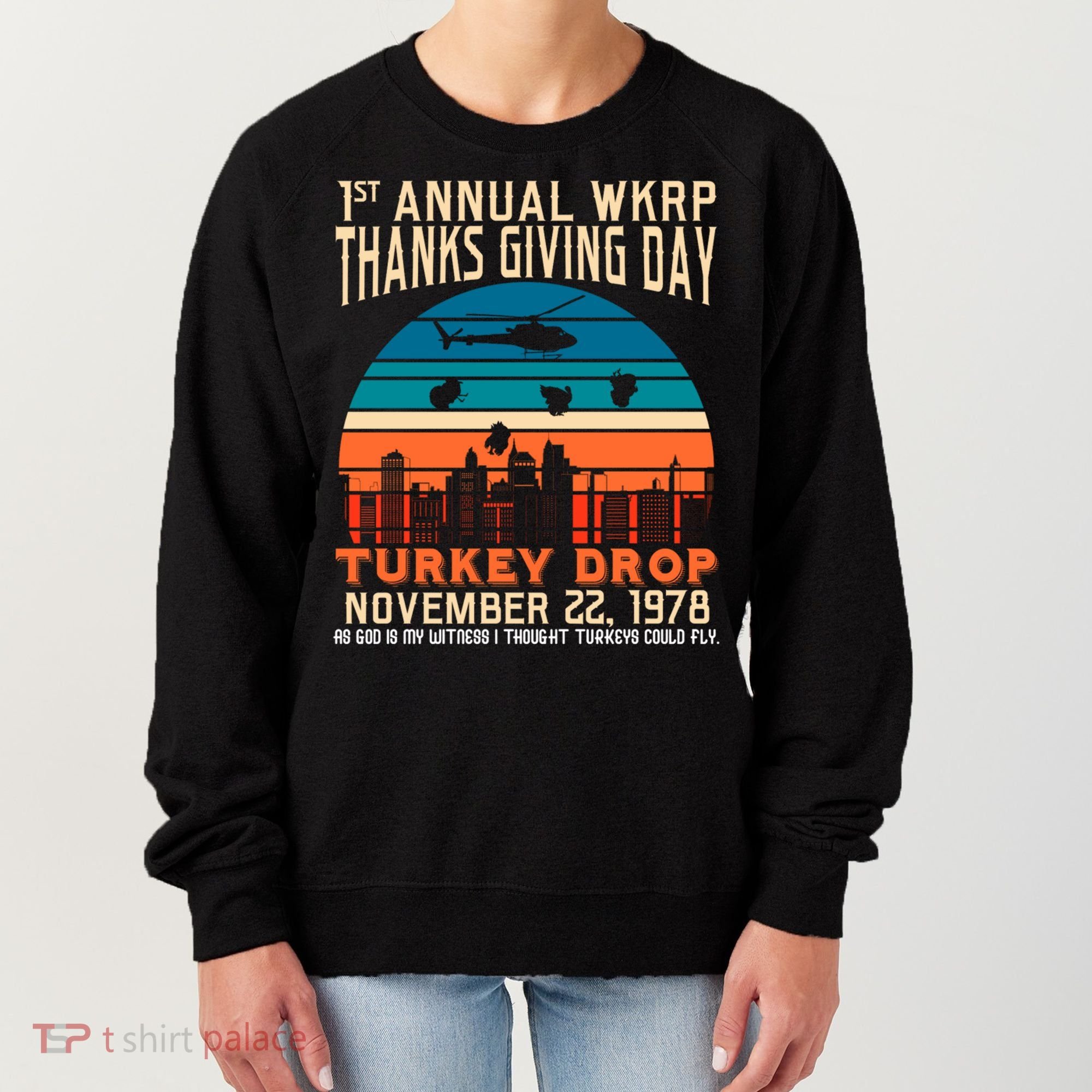 WKRP Turkey Drop 1978 Women's Sweatshirt