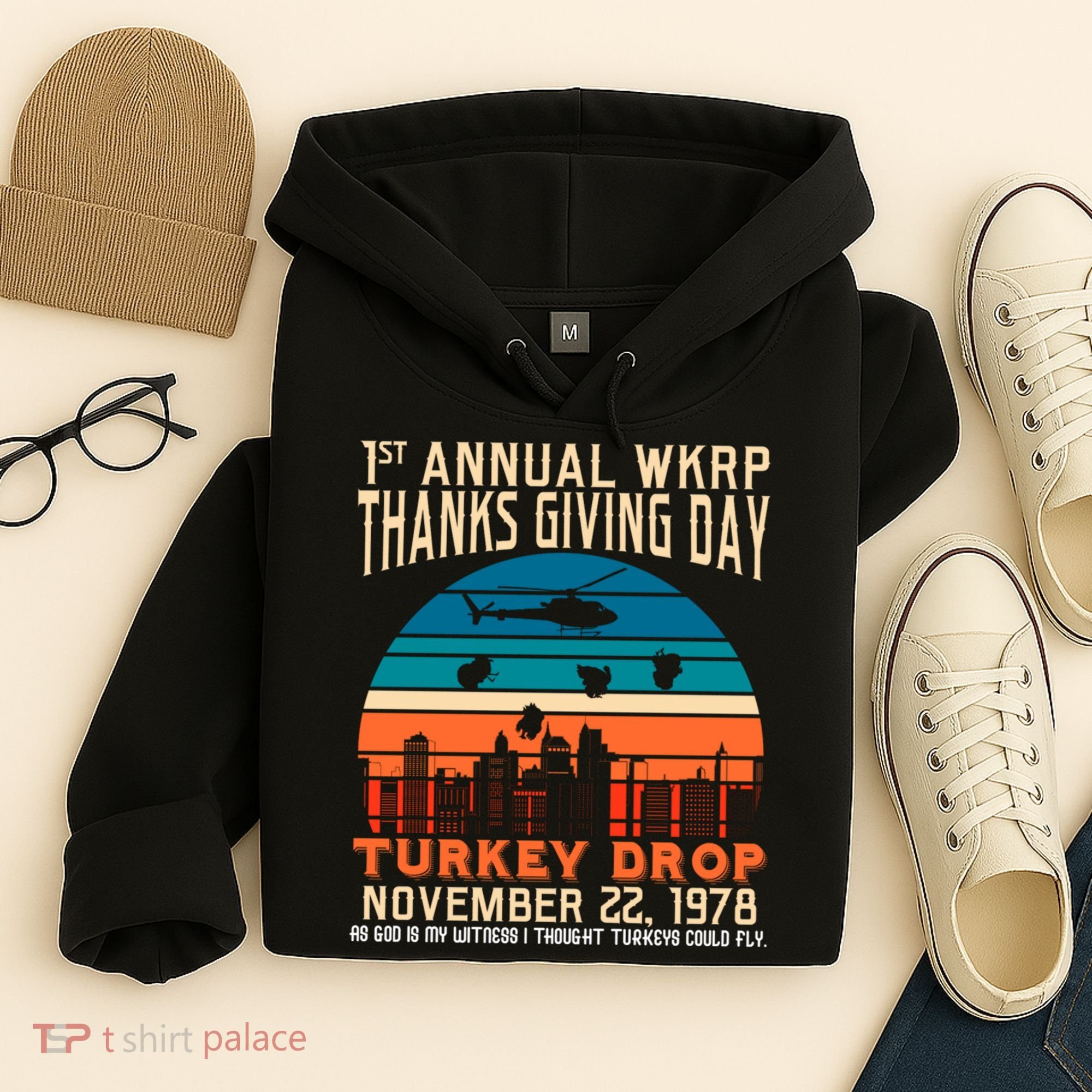 WKRP Turkey Drop 1978 Hoodie