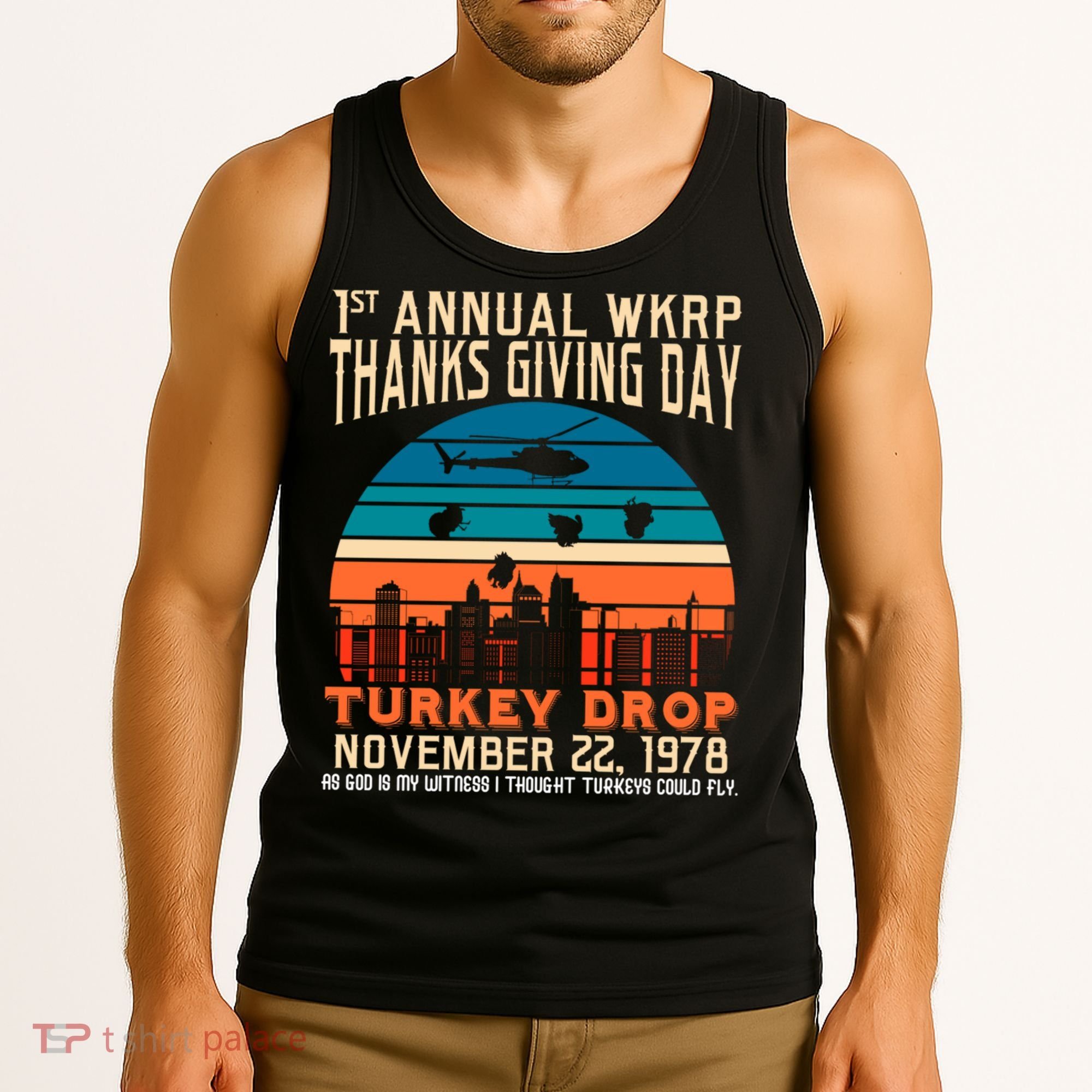 WKRP Turkey Drop 1978 Tank Top