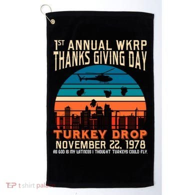 WKRP Turkey Drop 1978 Golf Towel
