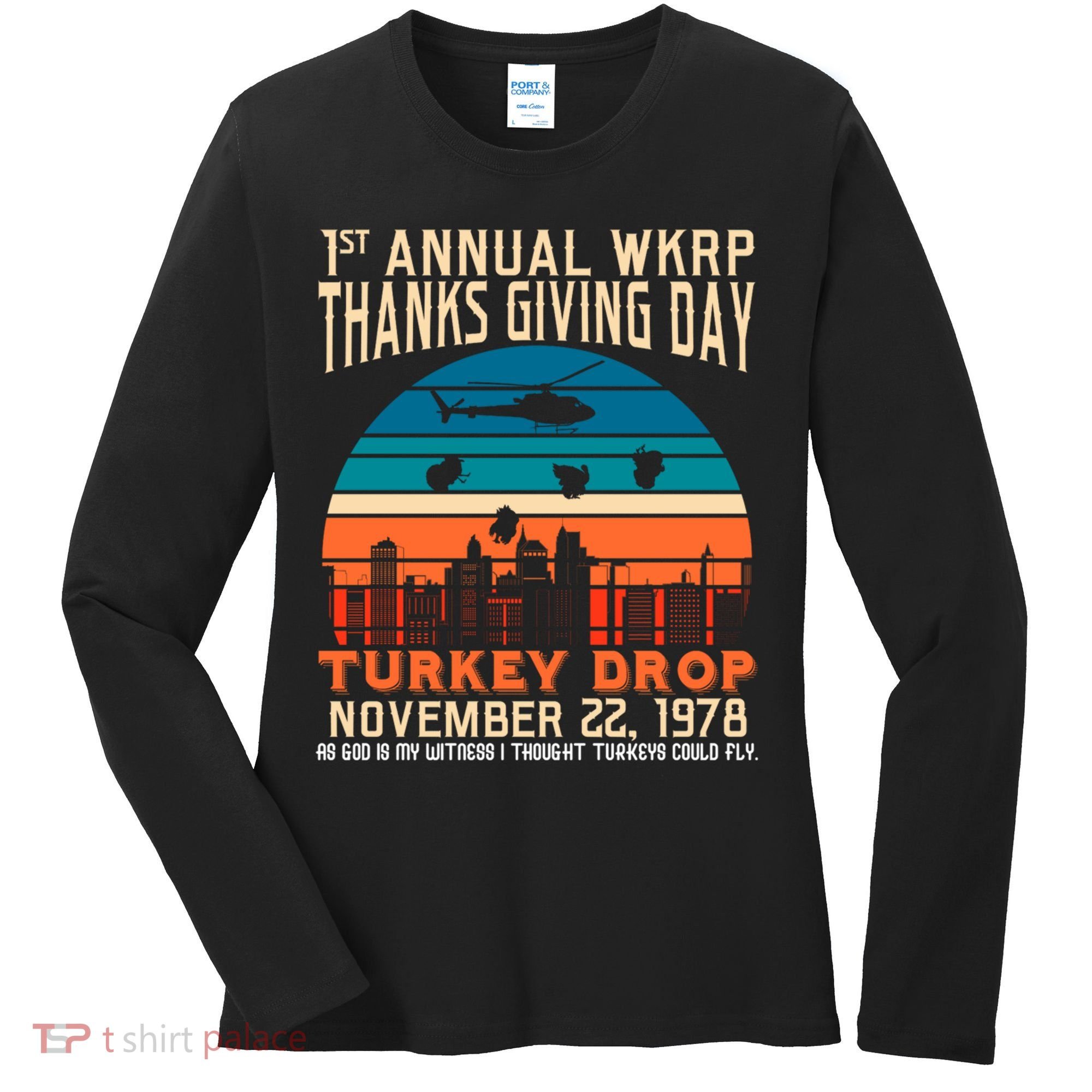WKRP Turkey Drop 1978 Women's Long Sleeve Shirt