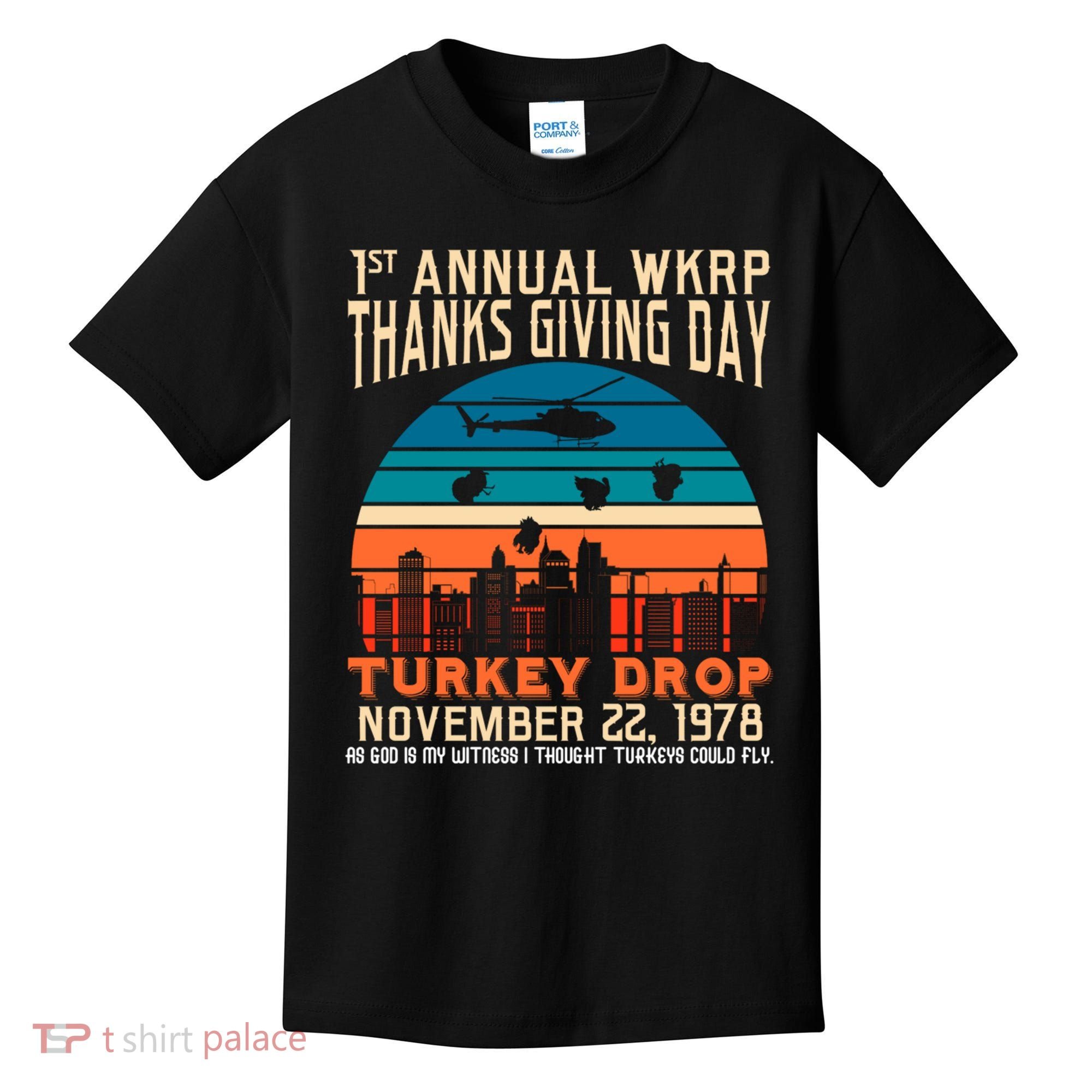 WKRP Turkey Drop 1978 Kids T-Shirt