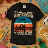 WKRP Turkey Drop 1978 Kids T-Shirt thumb 3