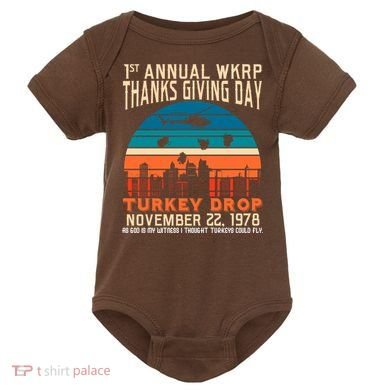 WKRP Turkey Drop 1978 Baby Bodysuit