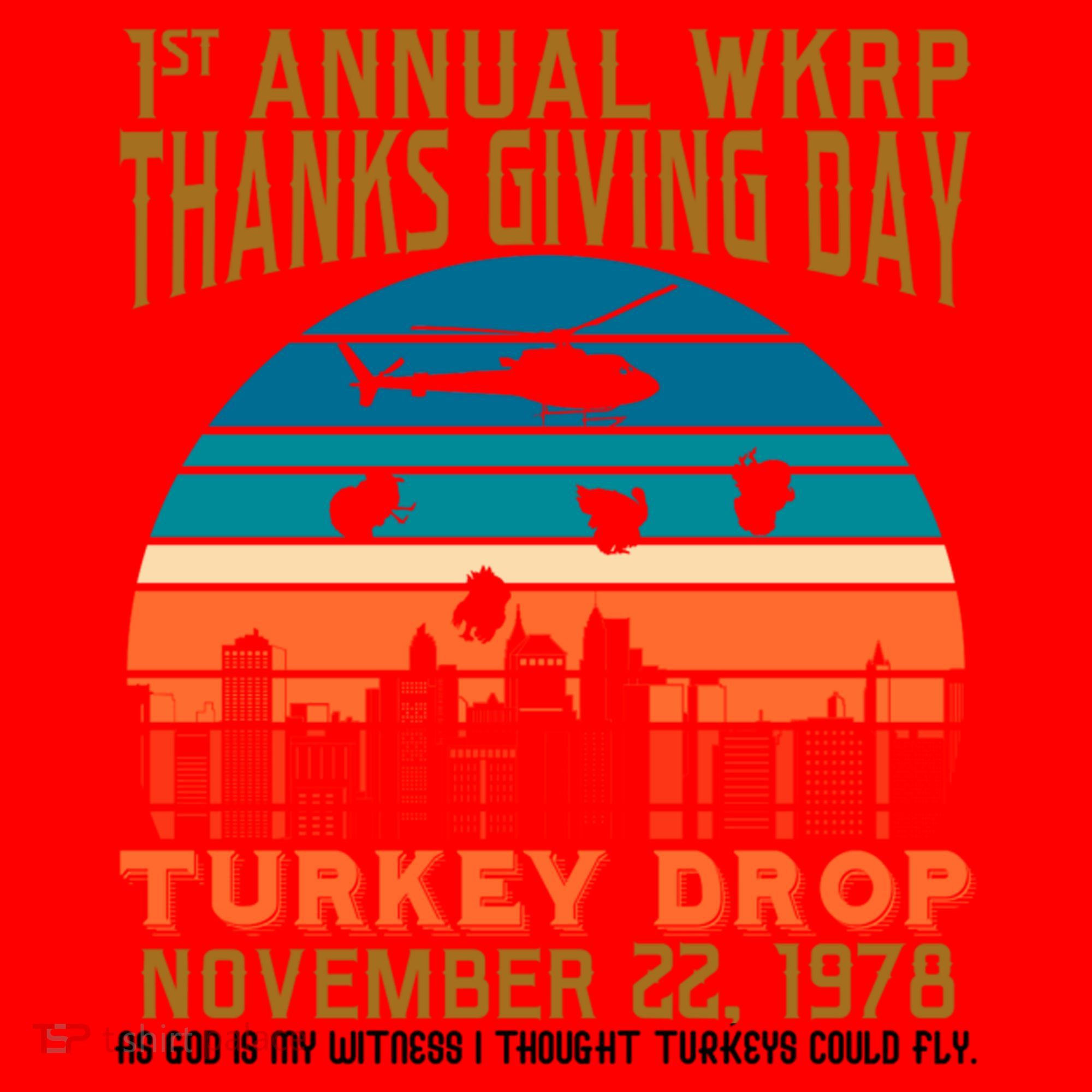 WKRP Turkey Drop 1978 Santa Hat