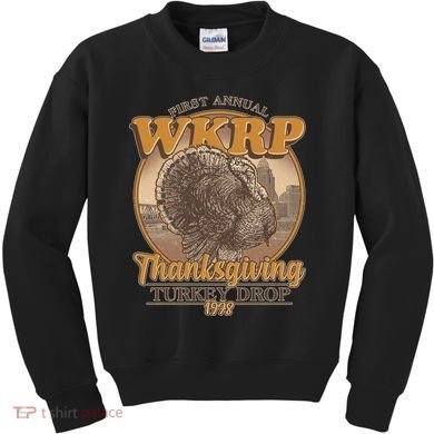 WKRP Turkey Drop 1978 Kids Sweatshirt