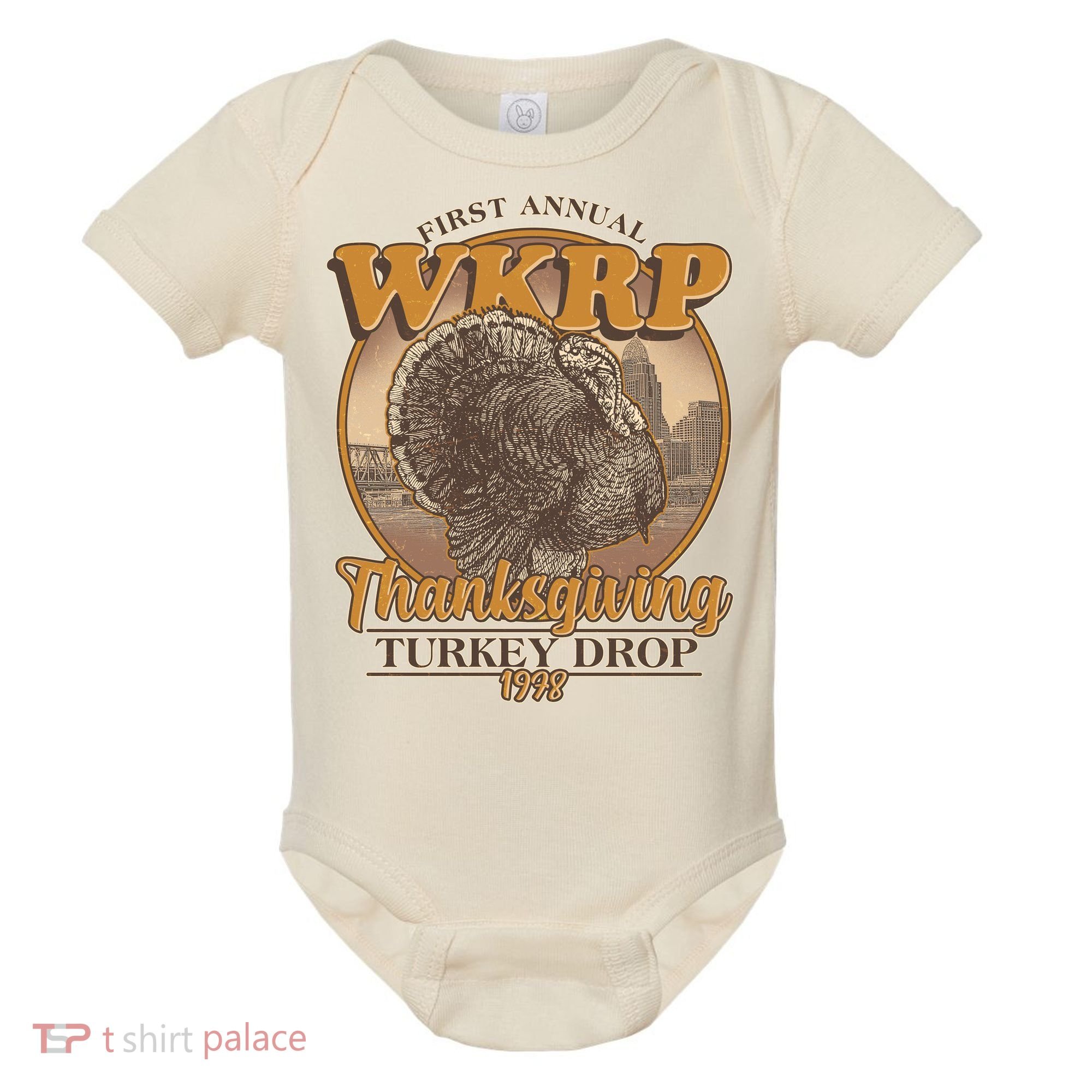 WKRP Turkey Drop 1978 Baby Bodysuit