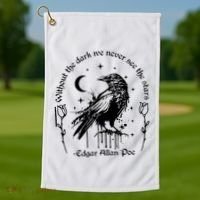 Without The Dark We Never See The Stars Teacher Funny Golf Towel thumb 1