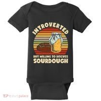 Willing To Discuss Sourdough Bread Baking Sourdough Baby Bodysuit thumb 0