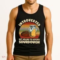 Willing To Discuss Sourdough Bread Baking Sourdough Tank Top thumb 3