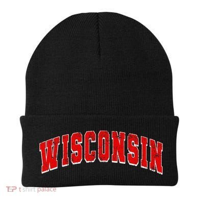 Wisconsin Throwback Design Classic Beanie