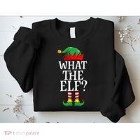 What The Elf Christmas Family Matching Group Funny Sweatshirt thumb 2