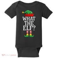 What The Elf Christmas Family Matching Group Funny Baby Bodysuit thumb 0
