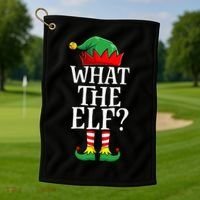 What The Elf Christmas Family Matching Group Funny Golf Towel thumb 1