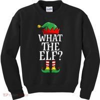 What The Elf Christmas Family Matching Group Funny Kids Sweatshirt thumb 0