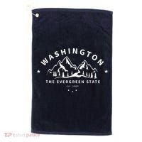 Washington The Evergreen State Golf Towel thumb 0