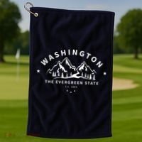 Washington The Evergreen State Golf Towel thumb 1